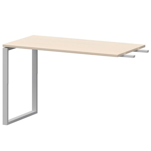 Бриф-приставка на металлокаркасе АМ.О-120.60 Бук/Белый 1200x600x760 Арго-М - Вид 1