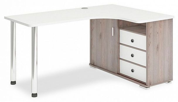 Стол письменный Домино СР-165СМ Белый/Нельсон правый - Вид 1