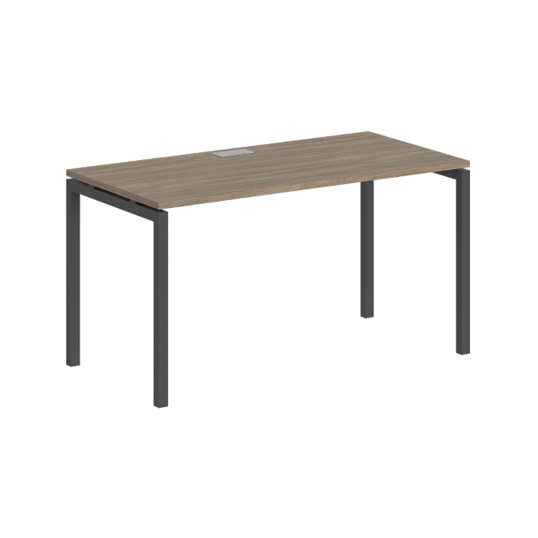 Стол Sigma Стол 1200х600х750 / профиль: 40х40 антрацит; столешница: дуб темный - Вид 1