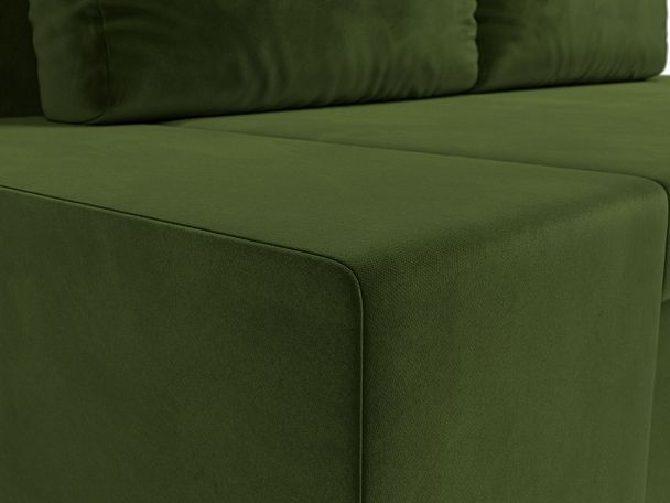 Диван прямой Сан Марко (полностью микровельвет зеленый) - Вид 4