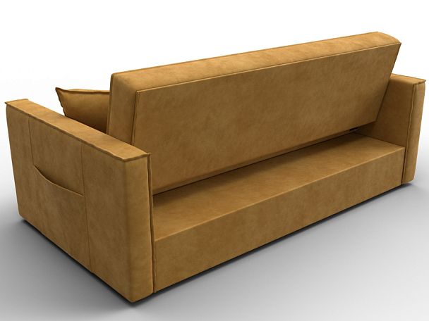 Диван прямой Лига-104 (160) Велюр желтый - Вид 5