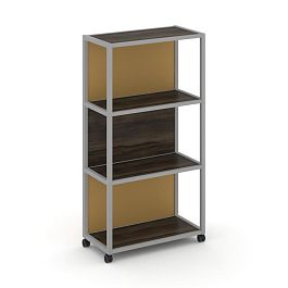 Shelf Mobile Стеллаж 4 уровня 1 секция VR.LT-STK-404.12 Дуб Мали/Металл Серый/W-31 1200*400*1523 - Фото предпросмотра