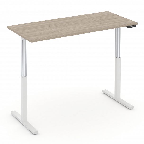 Стол электроподъемный "MOVE UP" MV.SE-4.7 Белый металл /  Дуб Аттик - Вид 3