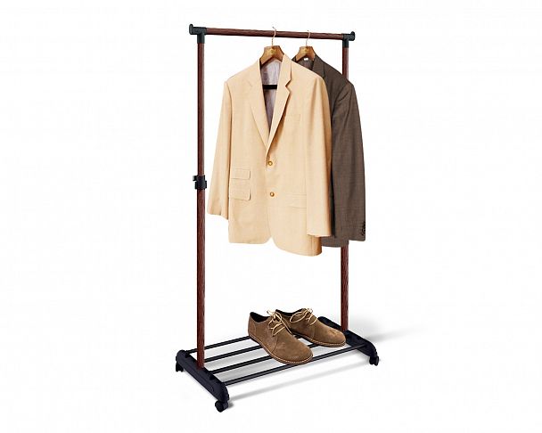 Вешалка Sheffilton CH-4345 на колесиках черный/темный орех - Вид 2