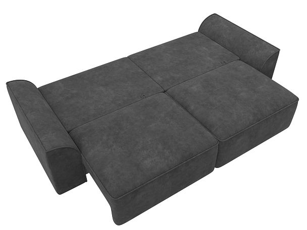 Диван прямой Лига-048 НПБ Велюр серый - Вид 10