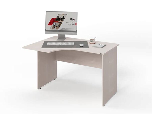 ЛАЙТ / LIGHT RLG004-12x9L Угловой стол 120x90x75 Дуб Молочный - Вид 4