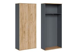 Гардероб Zion Light 90x42x207 дуб крафт золотой - Фото предпросмотра