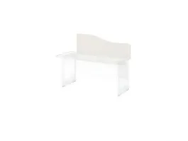 БЕРЛИН / BERLIN Перегородка эргономичная, струбцины в комплекте 1200х18х500 Белый - Фото предпросмотра