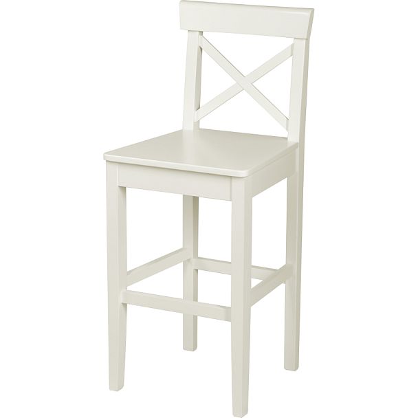 Комплект деревянных полубарных стульев с жестким сиденьем Бергольф Слоновая кость, 4 шт. - Вид 1