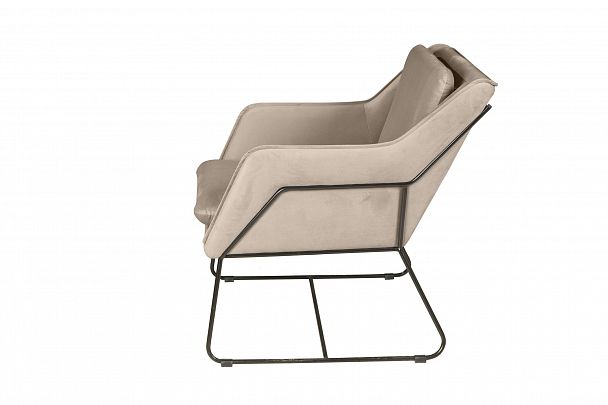 Кресло Alex, бархат бежевый 5 - Вид 5