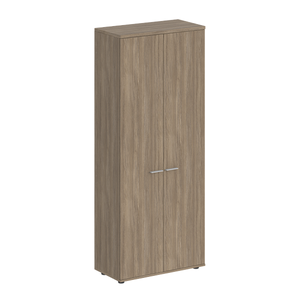 Гардероб Sigma 800х400х1955, з.ст ЛДСП 16 мм / корпус: дуб темный; фасады: дуб темный - Вид 1