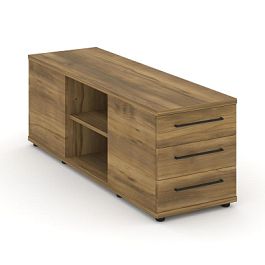 Rift Тумба опорная/приставная RF.TOPD-002 Сандал Янтарный/Металл Черный 1432*450*523 - Фото предпросмотра