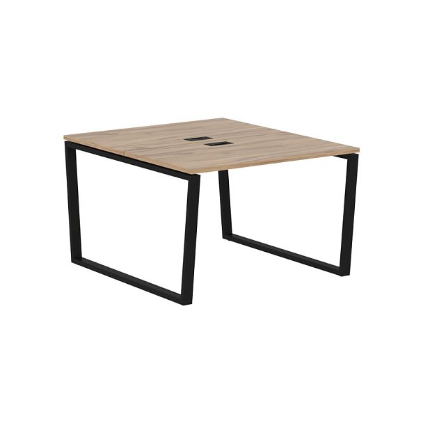 Стол 2-х местный EVWST 1113 Дуб Денвер светлый/Черный 1160х1346х750 EDIS - Вид 1