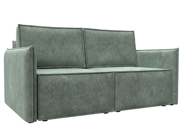 Диван прямой Либерти мини Велюр зеленый - Вид 1