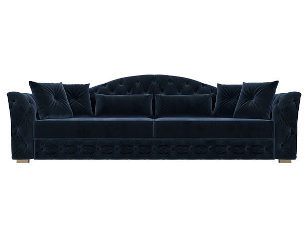 Диван прямой Артис Велюр синий - Вид 2