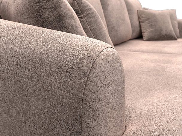 Диван прямой Милтон Велюр бежевый - Вид 4