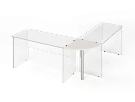 ЛАЙТ / LIGHT RLG012-6x6 Угловой сектор 60x60x2,2 Дуб Молочный - Фото предпросмотра