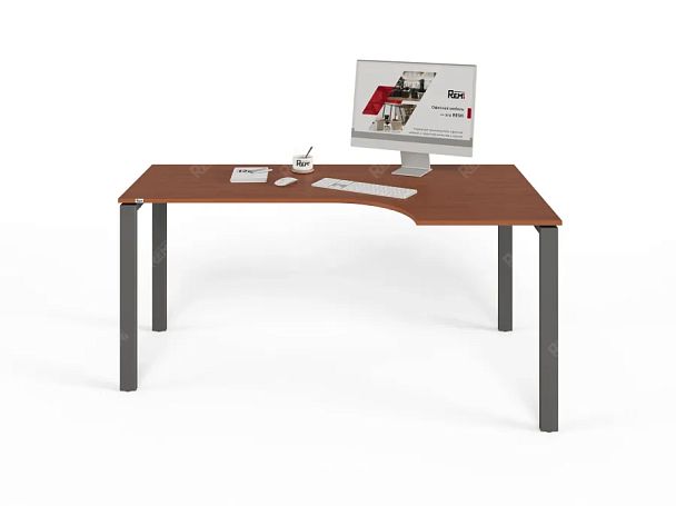 ЛАЙТ / LIGHT RLG016-14x9R Угловой стол 160x90x75 Орех Итальянский - Вид 3