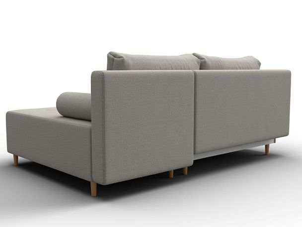 Диван угловой Лига-102 угол универсальный Рогожка бежевый - Вид 5