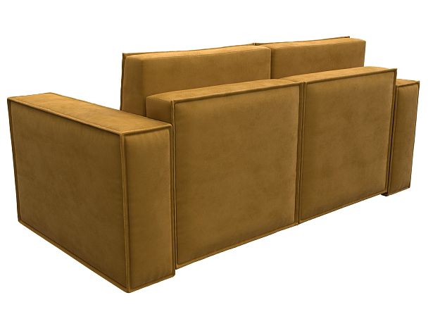 Диван прямой Куба мини Велюр желтый - Вид 6