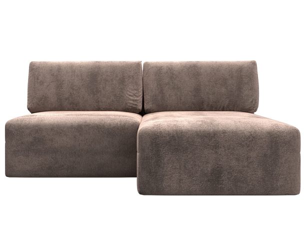 Диван угловой модульный Лига-060 НПБ угол универсальный Велюр бежевый - Вид 1