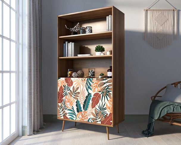 Стеллаж с дверками Berber принт 25 арт BB26/Print_25 - Вид 3