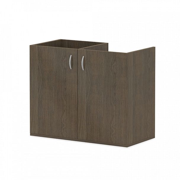 Шкаф для холодильника (необходим топ) "Лидер"  ПК-ЛДР-ШХ73Х90/35-В2-299 дуб шамони - Вид 1