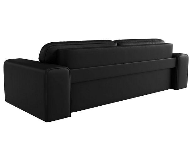 Прямой диван Лига-029 Экокожа черный - Вид 6