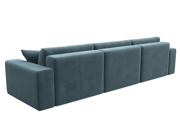 Диван прямой Лига-036 Классик Лонг Велюр бирюзовый - Вид 6