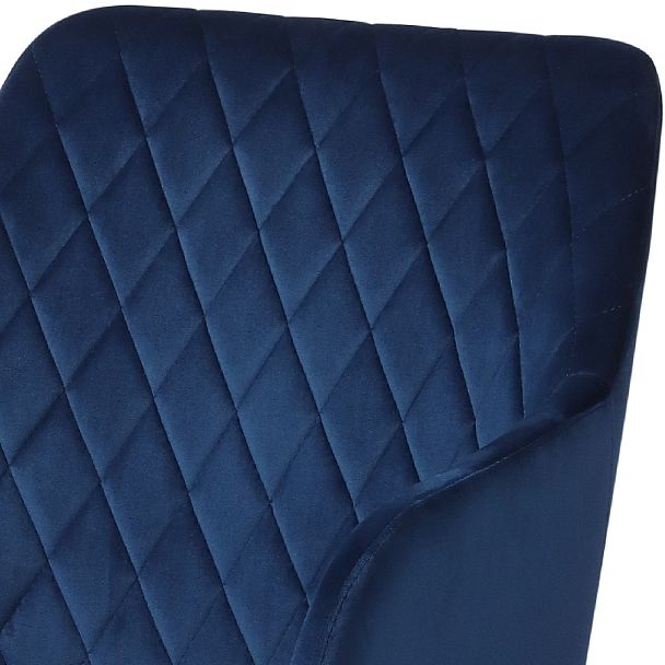 Барное поворотное кресло Барли К, Confetti blue/белый - Вид 7