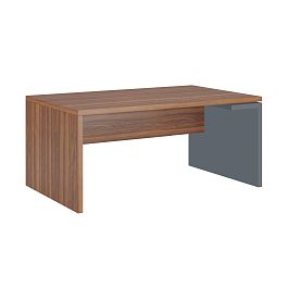 Стол рабочий правый Zion 160x100x74 орех селект - Фото предпросмотра