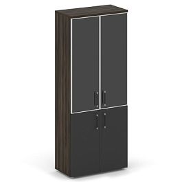 Шифт Шкаф высокий широкий SK.ST-1.2R black Дуб Мали/Антрацит NEW/Стекло Black 800*420*1977 - Фото предпросмотра
