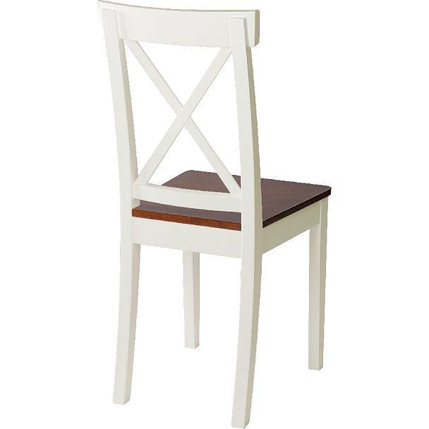 Стул деревянный с жестким сиденьем Бергольф Слоновая кость/Темный орех - Вид 4