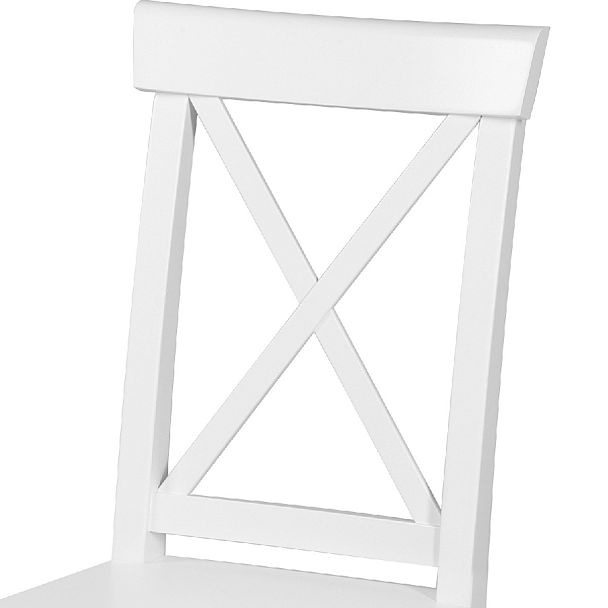 Стул деревянный с жестким сиденьем Бергольф Белый - Вид 6