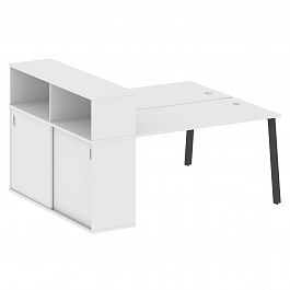 Рабочая станция "Metal System" БА.РС-СШК-2.3 белый/антрацит - Фото предпросмотра