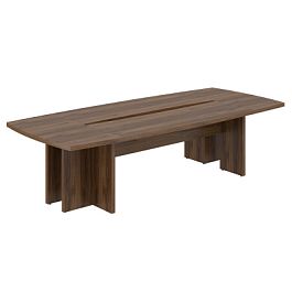 Стол переговорный большой Wing 3000х1300х750 / цвет: дуб модена, опоры ЛДСП - Фото предпросмотра