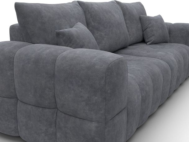 Диван прямой Лига-110 НПБ Велюр серый - Вид 4