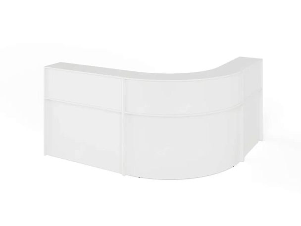 ЛАЙТ / LIGHT RLG070 Угловой ресепшн 220x180x115 Белый - Вид 1