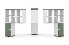 Concept Надставка высокая CN.DNV-008 Кобо/Белый Бриллиант/Металл Белый 1099*350*1486 - Фото предпросмотра