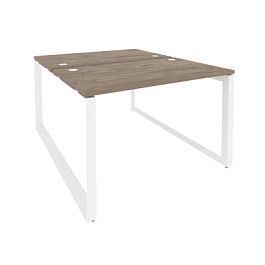 Onix Рабочая станция на О-образном м/к O.MO-D.RS-2.2.7 Тиквуд темный/Белый металл 1180*1475*750 - Фото предпросмотра