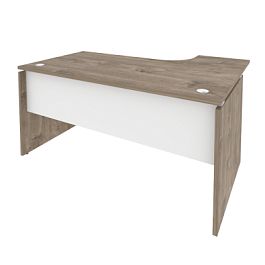 Onix Стол эргономичный левый O.SA-4 (L) Тиквуд темный/Белый бриллиант 1580*1180*750 (800/460) - Фото предпросмотра