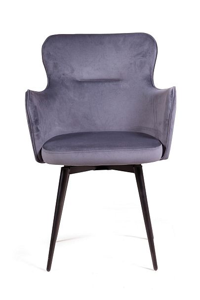 Стул King, поворотный на 90 градусов, функция возврата, антишум, бархат серый 27 - Вид 4