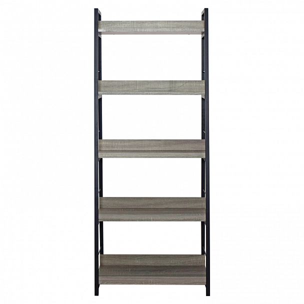 Стеллаж на металлокаркасе BRABIX "LOFT SH-003", 600х350х1500 мм, 5 полок, цвет дуб антик, 641235 - Вид 4