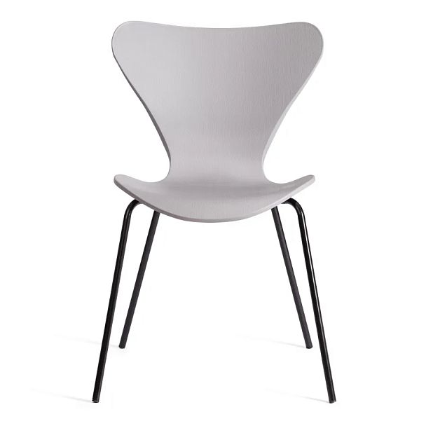 Стул Якобсен/Jacobsen (мод.DC 102-1)2 шт. в упаковке, пластик/металл, Grey (Cерый) /Black (Черный) - Вид 5