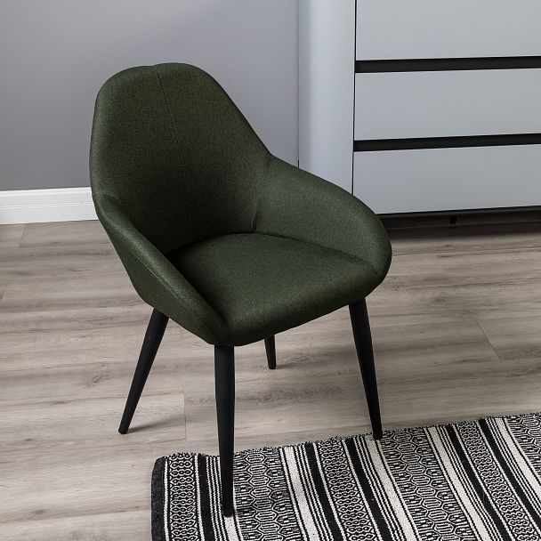 Кресло Kent тёмно-зелёный/черный - Вид 11