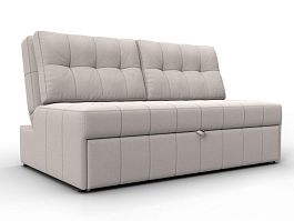 Диван прямой Лига-107 (140) Замша бежевый - Фото предпросмотра