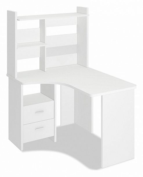 Стол компьютерный Домино Лайт СКЛ-Угл120+НКЛ-100 Белый левый - Вид 1