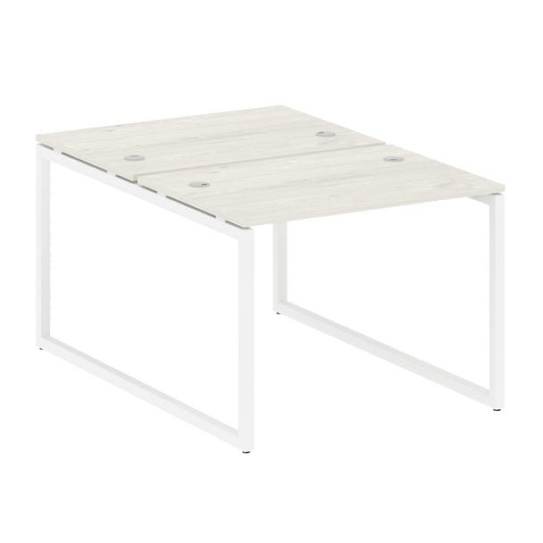 Metal System Quattro Р. ст. на О-образном м/к 40БО.РАС-СП-2.1 Дуб наварра/Белый металл 1000*1475*750 - Вид 1