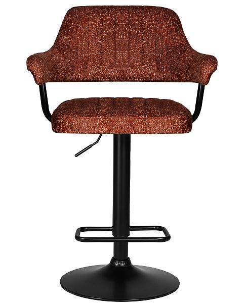 Стул барный DOBRIN CHARLY BLACK (терракотовый твид (LEO56)) - Вид 6