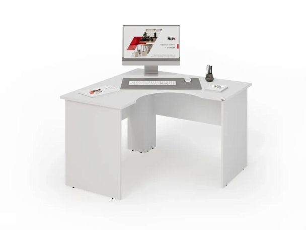 UNITY РСТ12-12 ДУБ МОЛОЧНЫЙ Офисный стол угловой Универсальный 1200х1200х750 - Вид 1